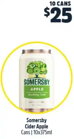 Woolworths Somersby cider apple cans offer