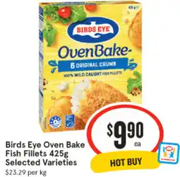 IGA Birds eye oven bake fish fillets offer