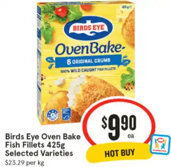 IGA Birds eye oven bake fish fillets offer