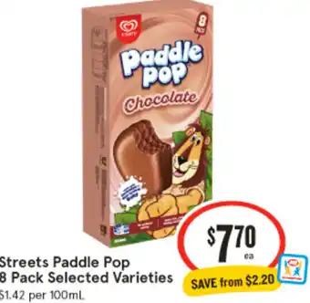 IGA Streets paddle pop offer