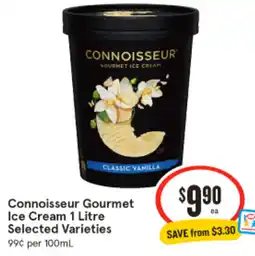 IGA Connoisseur gourmet ice cream offer