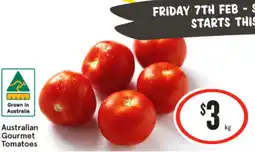 IGA Australian gourmet tomatoes offer