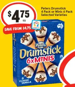 IGA Peters drumstick 4 pack or minis offer