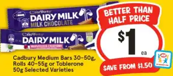 IGA Cadbury Medium Bars offer