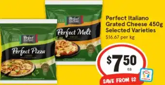 IGA Perfect italiano grated cheese offer