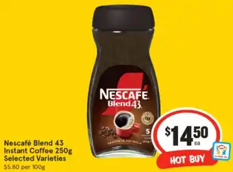 IGA Nescafé blend 43 instant coffee offer