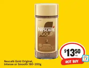 IGA Nescafé gold original, intense or smooth offer