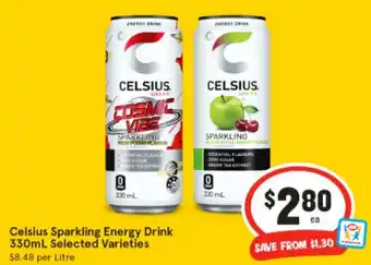 IGA Celsius Sparkling Energy Drink offer