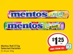 IGA Mentos roll offer