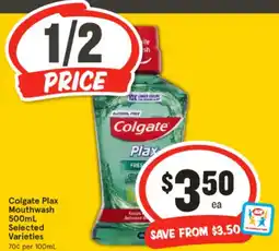 IGA Colgate plax mouthwash offer