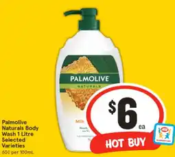 IGA Palmolive naturals body wash offer