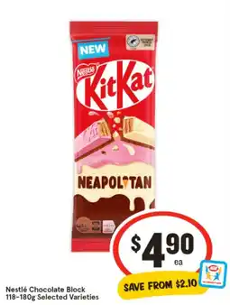 IGA Nestlé chocolate block offer