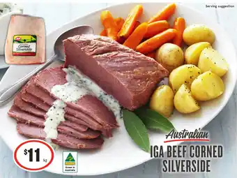 IGA Iga beef corned silverside offer