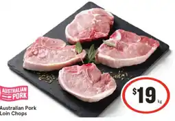 IGA Pork loin chops offer