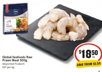 IGA Global seafoods raw prawn meat offer