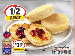 IGA Tip top muffins offer