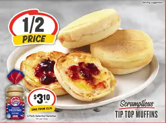 IGA Tip top muffins offer