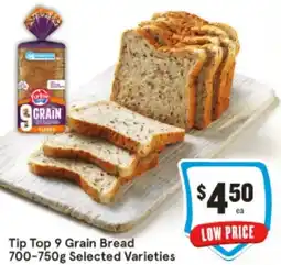 IGA Tip top 9 grain bread offer