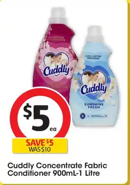 Coles Cuddly Concentrate Fabric Conditioner offer