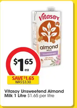 Coles Vitasoy Unsweetend Almond Milk offer