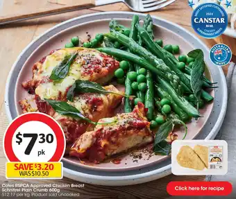 Coles Rspca approved chicken breast offer