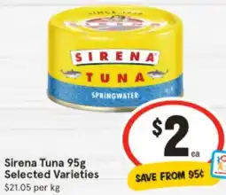 IGA Sirena Tuna offer