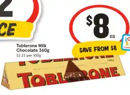 IGA Milk Chocolate offer