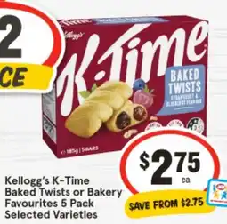 IGA Kellogg's K-Time Baked Twists offer