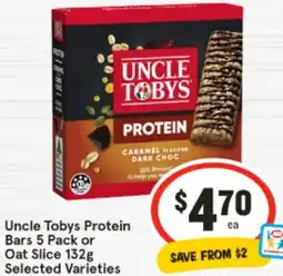 IGA Uncle Tobys Protein Bars Oat Slice offer