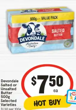 IGA Devondale Salted or Unsalted Butter offer