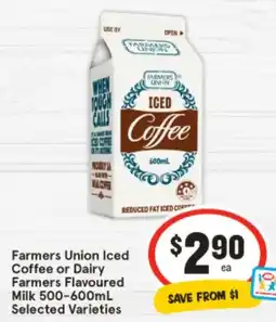 IGA Farmers Union Iced Coffee or Dairy offer