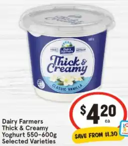 IGA Thick & Creamy Yoghurt offer