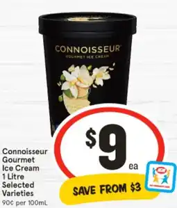 IGA Connoisseur Gourmet Ice Cream offer