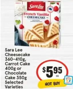 IGA Cheesecake Carrot Cake offer