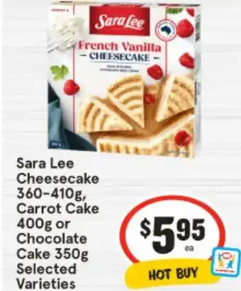 IGA Cheesecake Carrot Cake offer