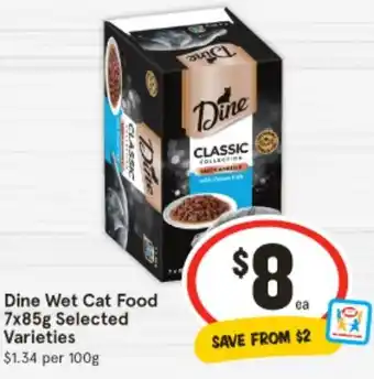 IGA Dine Wet Cat Food offer