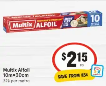 IGA Multix Alfoil offer