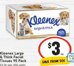 IGA Kleenex Large offer