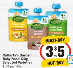 IGA Rafferly's Garden banana pear & mango offer