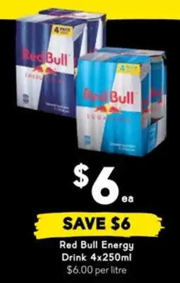 Drakes Red Bull Energy Drink offer