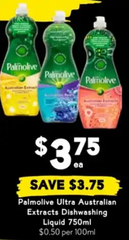 Drakes Palmolive Ultra Australian Extracts Dishwashing Liquid offer