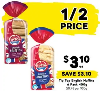 Drakes Tip Top English Muffins offer