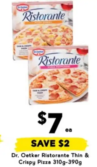 Drakes Dr. Oetker Ristorante Thin & Crispy Pizza offer