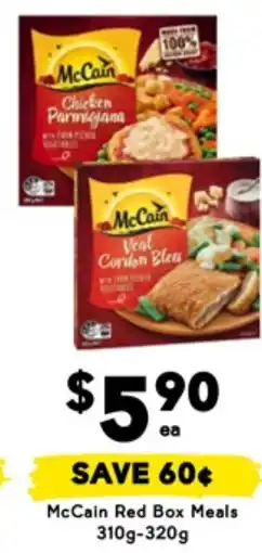 Drakes McCain Red Box Meals offer