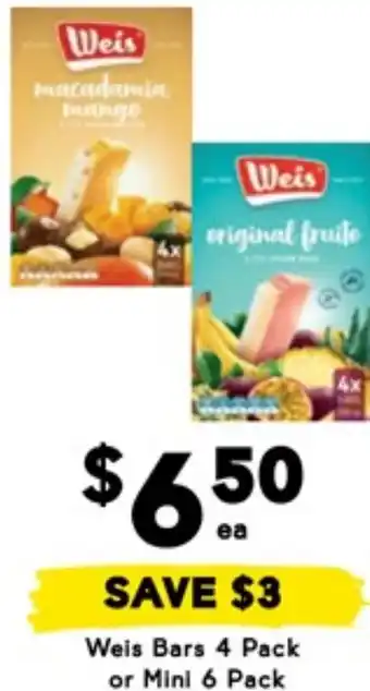 Drakes Weis Bars offer