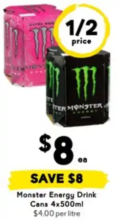 Drakes Monster Energy Drink Cans offer