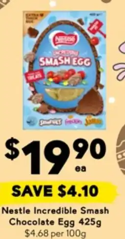 Drakes Incredible Smash Chocolate Egg offer