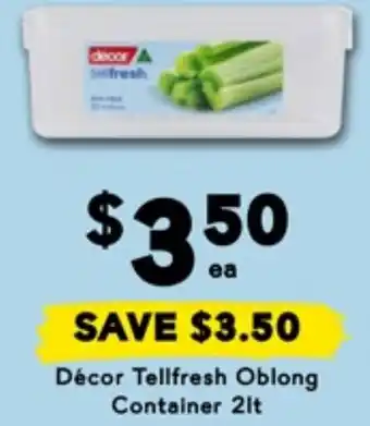 Drakes Décor Tellfresh Oblong Container offer