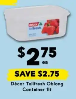 Drakes Décor Tellfresh Oblong Container offer