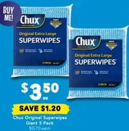 Drakes Chux Original Superwipes Giant offer